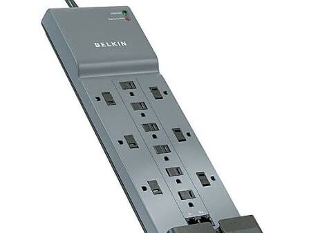 12 Outlet Surge Protector with 10' Cord