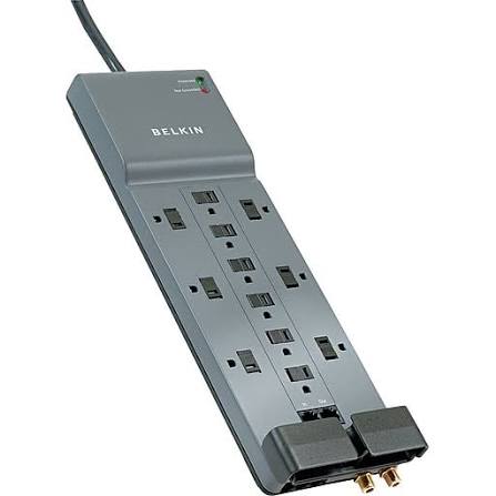 Belkin 12 Outlet Surge Protector with 10' Cord