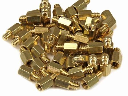 PC Mounting #6-32 to M3 Metal Jack Screw Standoff