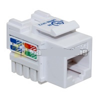 Cat5e Keystone Jack - White