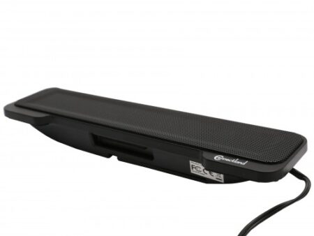 USB Powered Portable Stereo Sound Speaker Bar Mounts to Laptop Screen