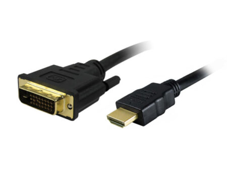DVI-D Dual Link Male to HDMI Male Cable with Ferrite Cores