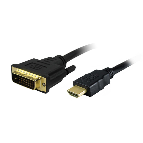 DVI-D Dual Link Male to HDMI Male Cable with Ferrite Cores