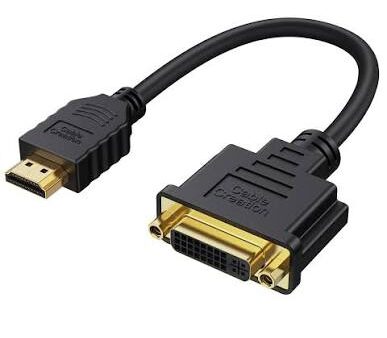 HDMI Male to DVI Female Cable Adapter