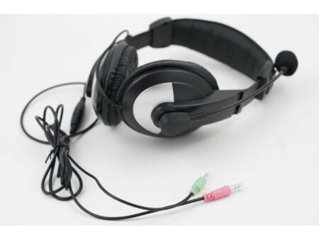 iMicro Wired 3.5mm Leather Headset w/ Microphone