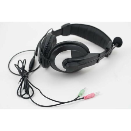 iMicro Wired 3.5mm Leather Headset w/ Microphone