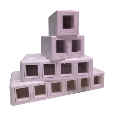 Keystone Jack Surface Mount Box - White