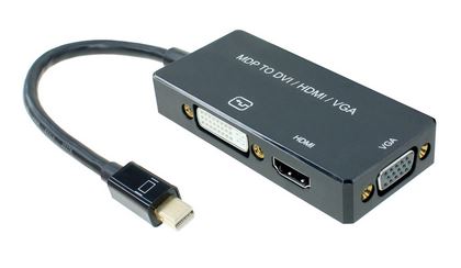 Mini DisplayPort to DVI, HDMI, VGA Converter Adapter