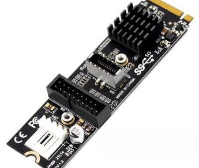 M.2 Key to 19 Pin USB3 Header with USB C