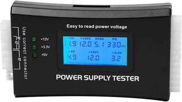 Digital LCD PC Computer Power Supply Tester 20/24 Pin PSU ATX BTX