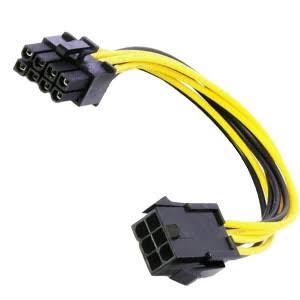 SATA Power to 8 Pin PCI Express Video Card Power Cable Adapter
