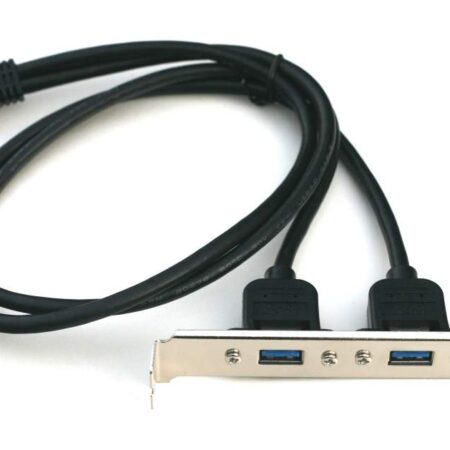 USB 3.0 20-Pin Motherboard Header Female to 2 x A Male Adapter