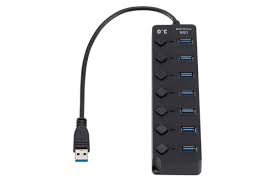 7 Port USB 3.0 Hub with LED Switches