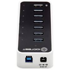 7 Port USB 3.0 Hub with One Fast Charging Port