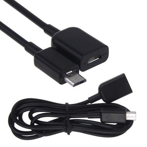Micro USB 2.0 Type B M/F Extension Charging Cable