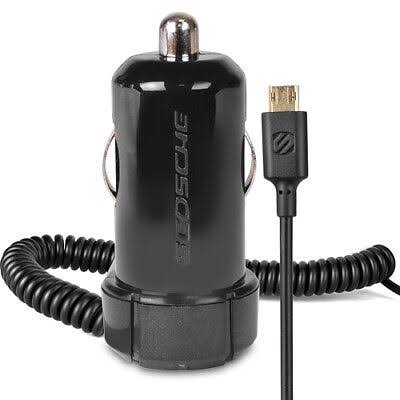 12W Reversible Micro USB Car Charger w/StrikeDrive EZTIP Connector