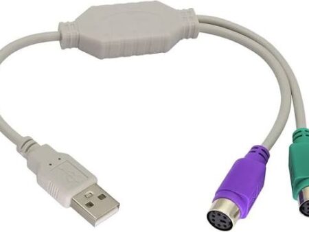USB to 2-PS/2 Y Cable