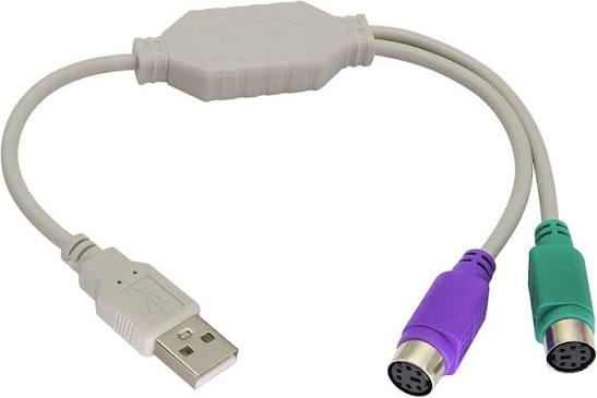 USB to 2-PS/2 Y Cable