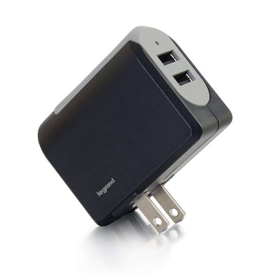 2-Port USB Wall Charger - AC to USB Adapter