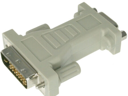 VGA HD15 Male Adapter to DVI Female Dual Link DVI-I digital with analog integration