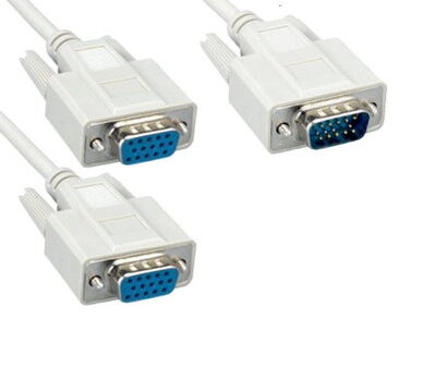 8 inch VGA Male to 2x VGA Female Splitter